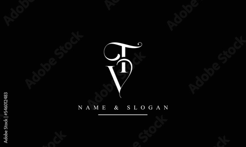 VF, FV, V, F abstract letters logo monogram photo