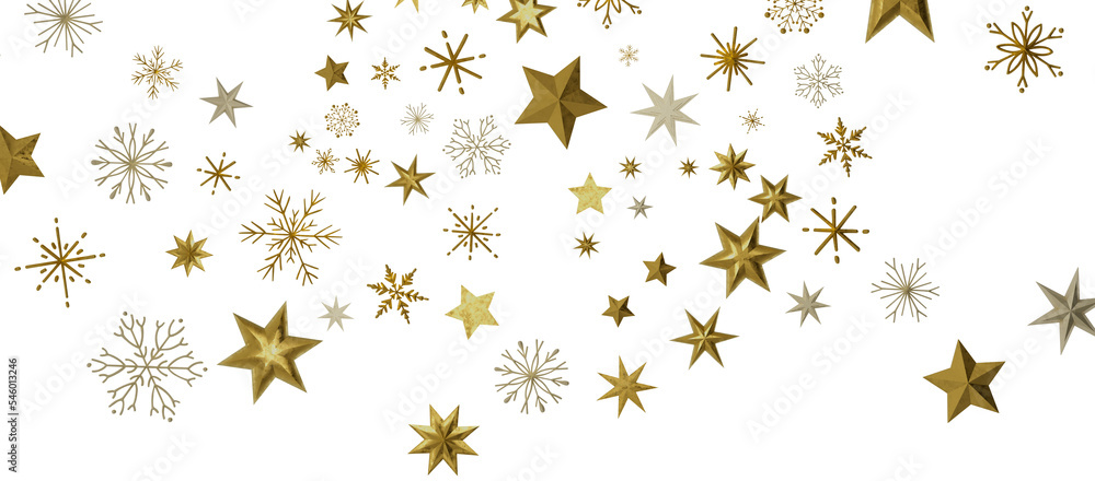 Christmas Card - Snowflakes Of Paper In Frame Christmas Card - Snowflakes Of Paper In Frame