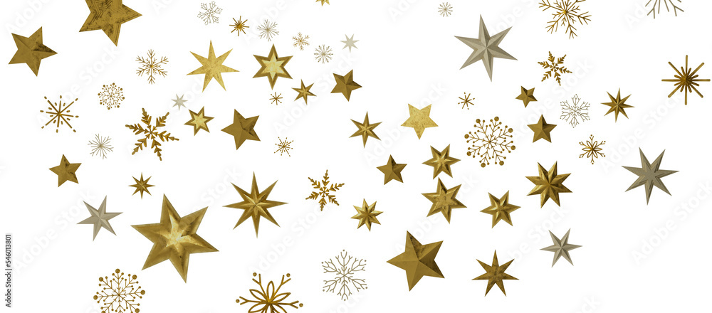 Abstract Gold Star Falling Soft Focus Background, 3D rendering. Abstract Gold Star Falling Soft Focus Background, 3D rendering.