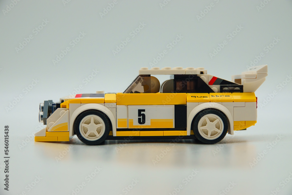 Obraz premium toy car Audi S1 Quadro Lego