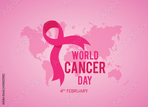 World Cancer day is observed every year on February 4, to raise awareness of cancer and to encourage its prevention, detection, and treatment. Vector illustration