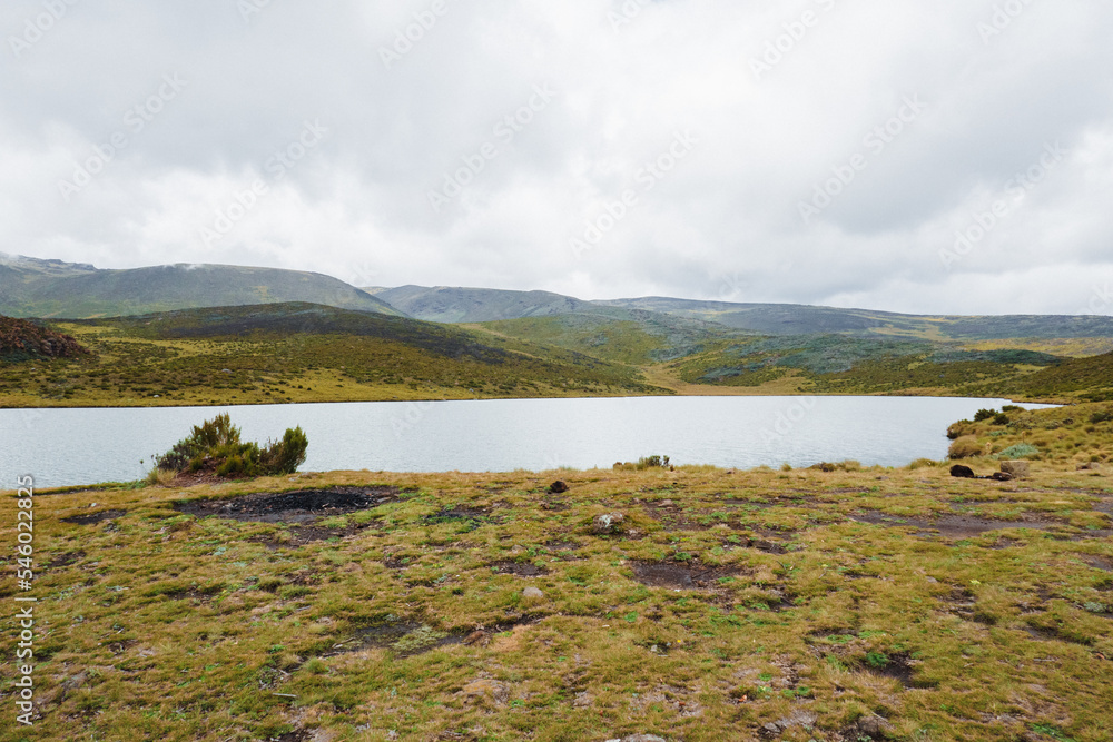 Scenic view of Lake Ellis at Chogoria Route, Mount Kenya National Park, Kenya