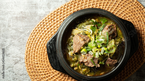 Short Rib Soup in a Hot Pot photo