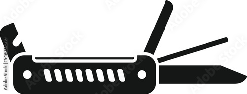 Corkscrew multitool icon simple vector. Army knife. Small utility