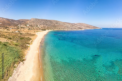 Fototapeta Naklejka Na Ścianę i Meble -  The beach Agia Theodoti in Ios island, Greece
