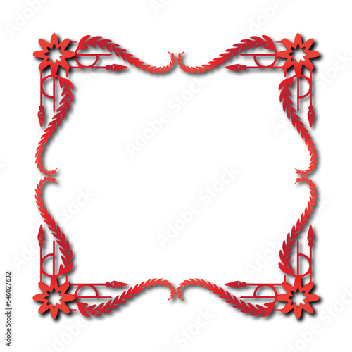 Frame, in the style of an ornament, Vector illustration eps 10, Art. 