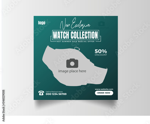 Special smart watch sale social media post template