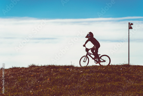 teen on a bmx bike