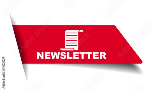 red vector illustration banner newsletter