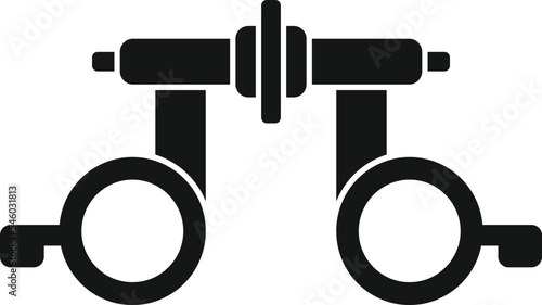Exam device icon simple vector. Eye test. Optical clinic