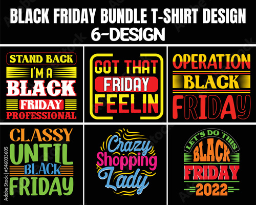 Black Friday T-Shirt Design Bundle.