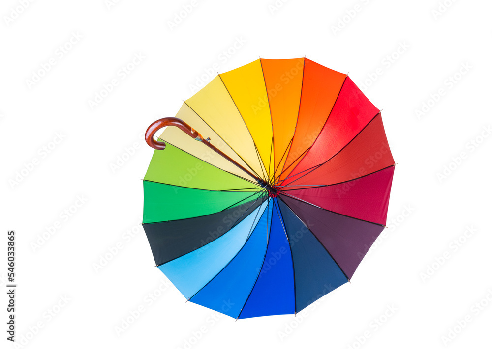 colorful umbrella isolated