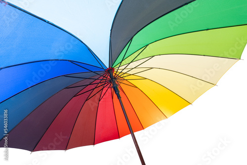 colorful umbrella isolated