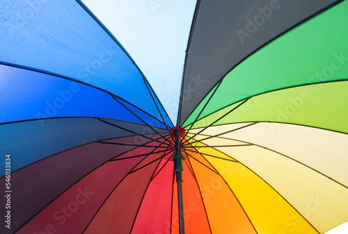 colorful umbrella isolated