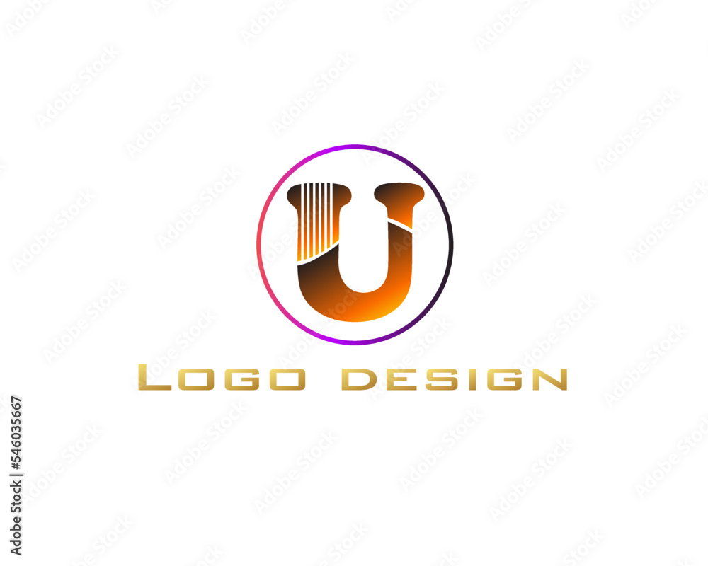 Abstract Letter U. Modern Logo Template Vector. Abstract Letter U. Modern Logo Template Vector.