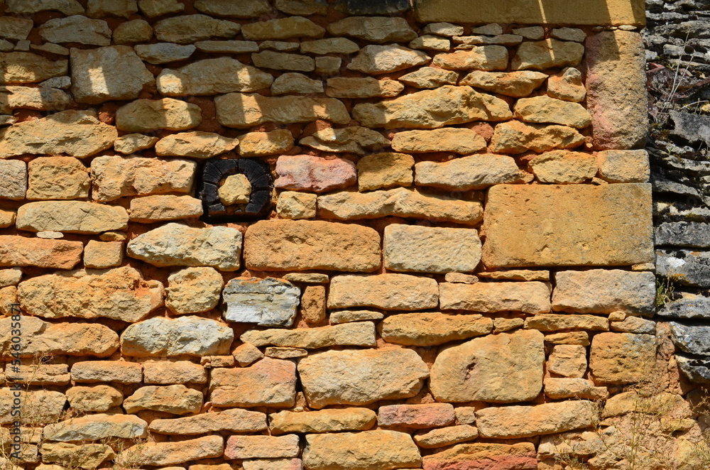 Fototapeta premium Mur en pierre naturelle (Dordogne - France)
