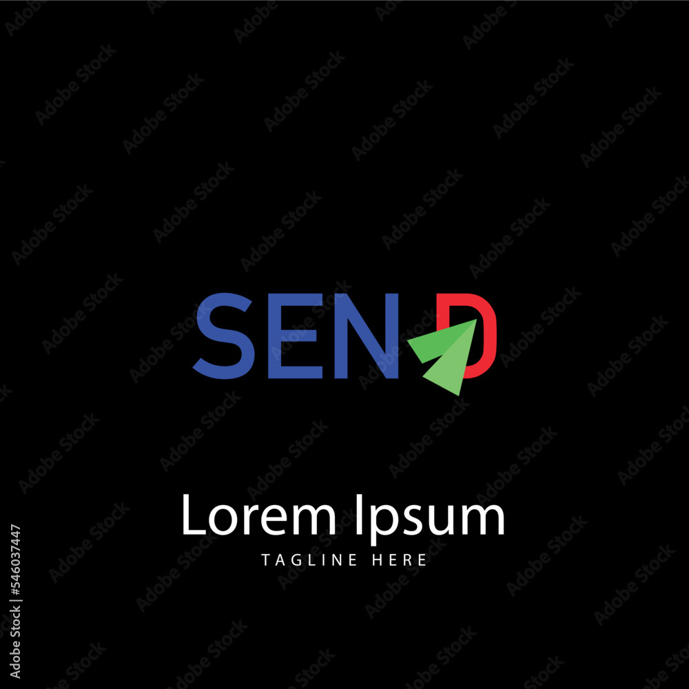 send message logo design vector
