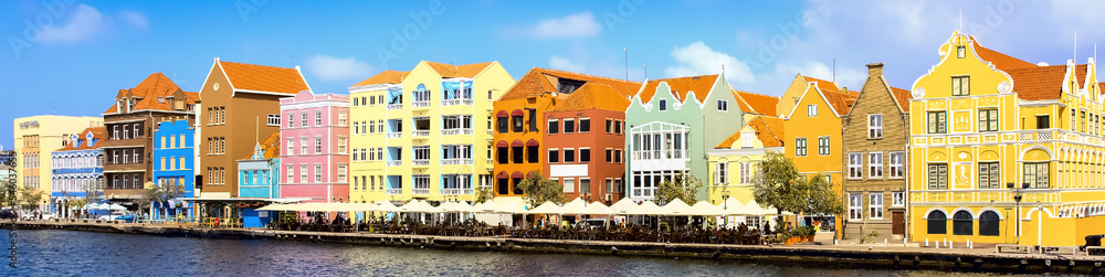 Downtown of Willemstad, Curacao, Netherlands
