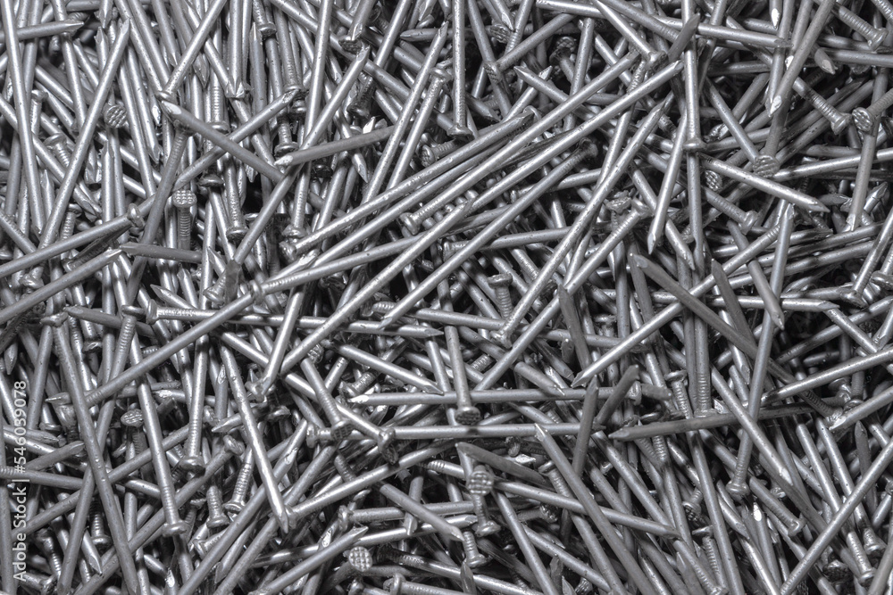 Metal Nails. Texture. Many new long iron nails. Background for wallpaper. Metal Nails. Texture. Many new long iron nails. Background for wallpaper.