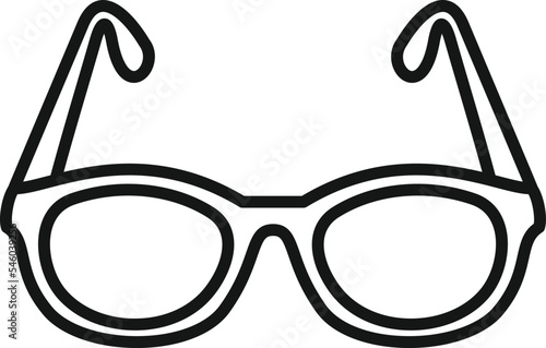 Vision eyeglasses icon outline vector. Eye test. Health doctor
