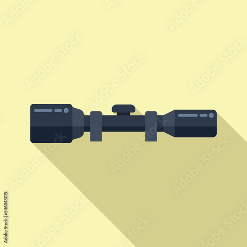 Modern sight icon flat vector. Rifle gun. Target cross photo