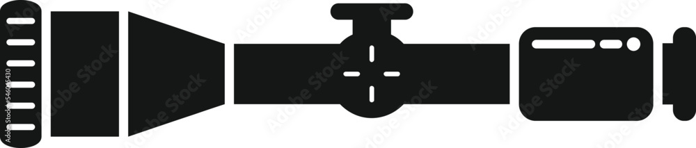 Modern army scope icon simple vector. Rifle gun. Sniper target Modern army scope icon simple vector. Rifle gun. Sniper target