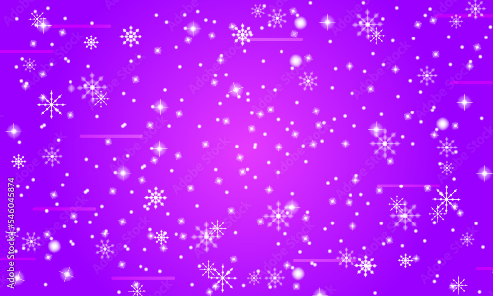 Obraz premium purple vector template with ice snowflakes.