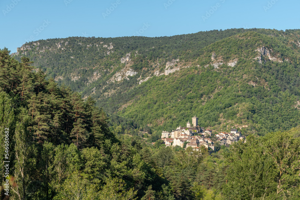 Village of Peyreleau in the Jonte gorges.