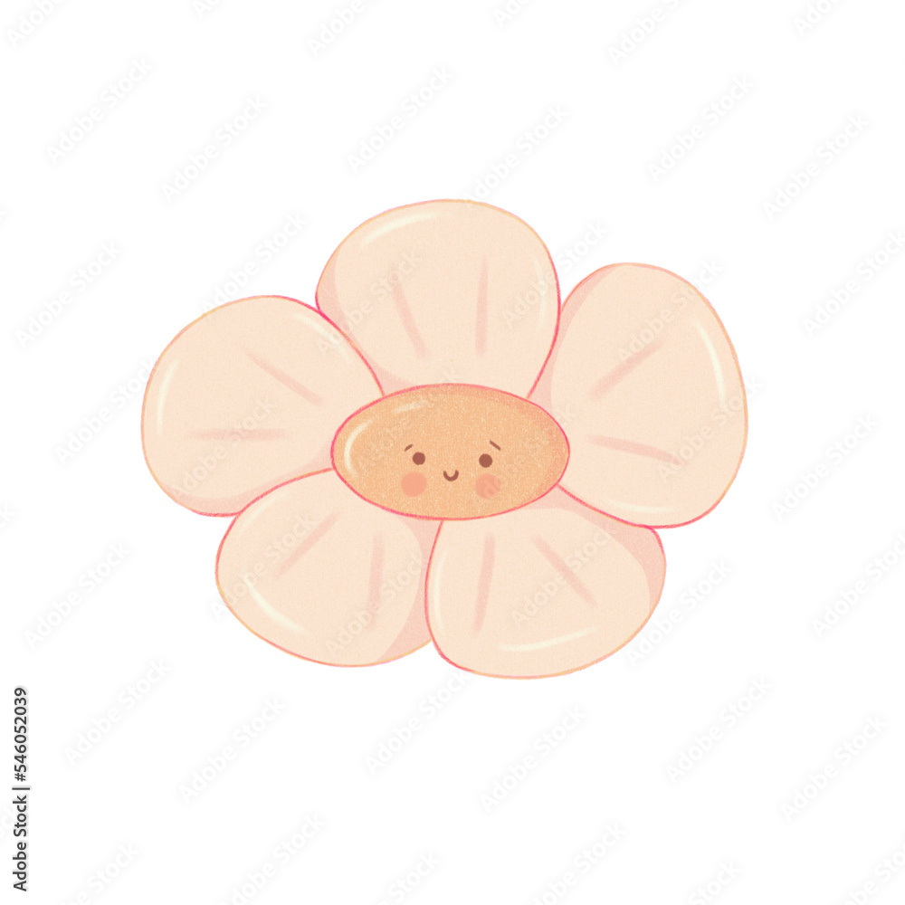Cute flower on transparent background Cute flower on transparent background