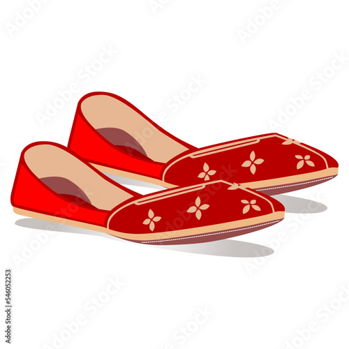 Ladies' shoes Nagra, red shoes on a white background, red ladies' shoes, Nagra shoes. red color Nagra shoes. 