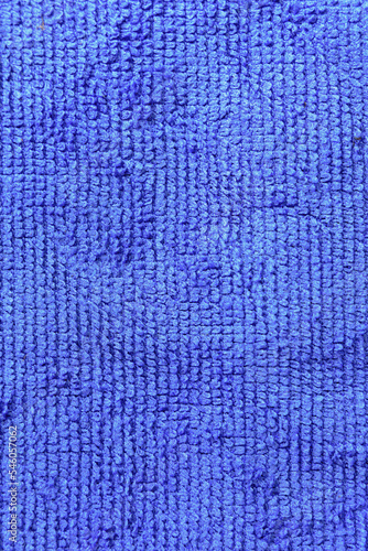 texture of blue rag microfiber towel