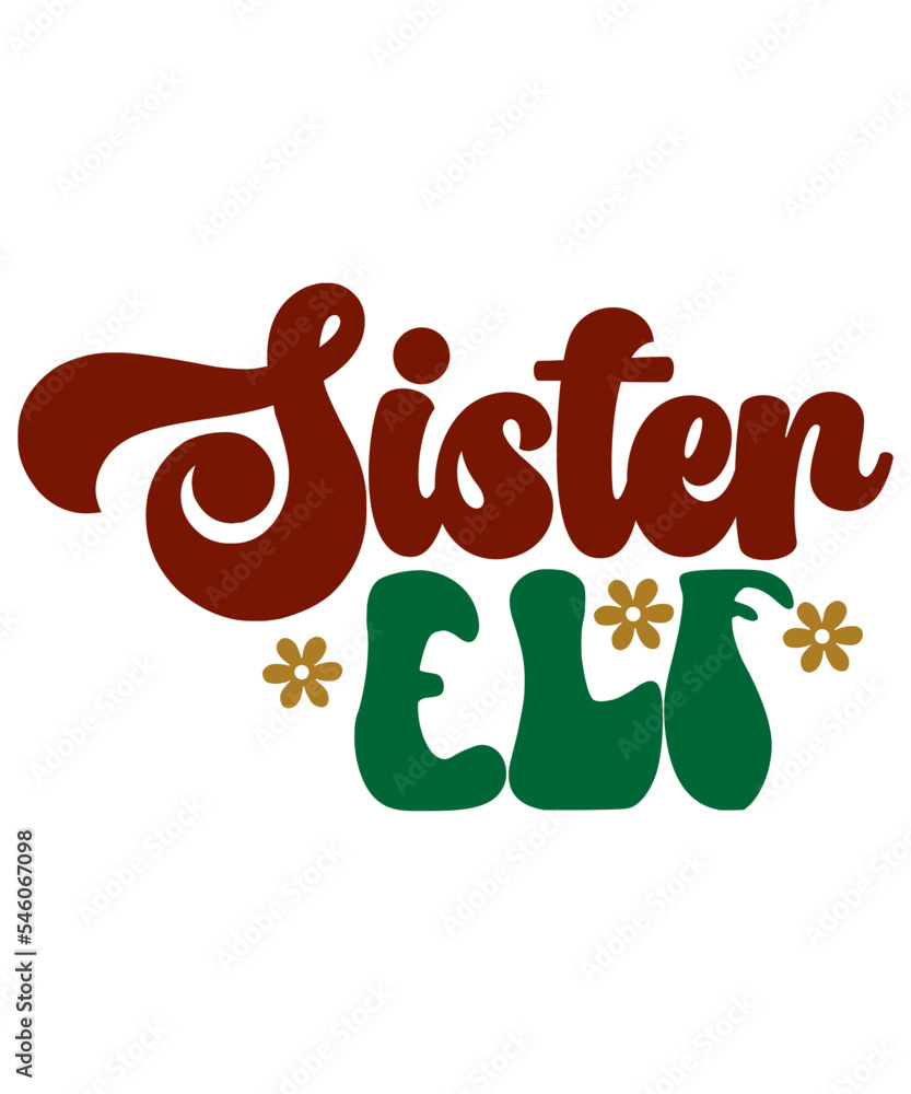 Fototapeta premium RETRO CHRISTMAS SVG DESIGN