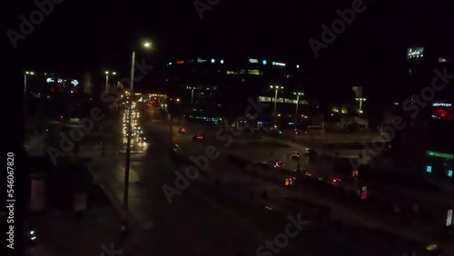 Wallpaper Mural Street traffic at night. timelapse Torontodigital.ca