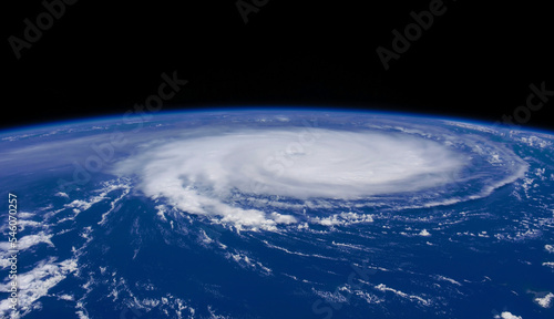 Fototapeta Naklejka Na Ścianę i Meble -  Hurricane view from satellite. Hurricane on earth as seen from space observation. Elements of this image furnished by NASA.