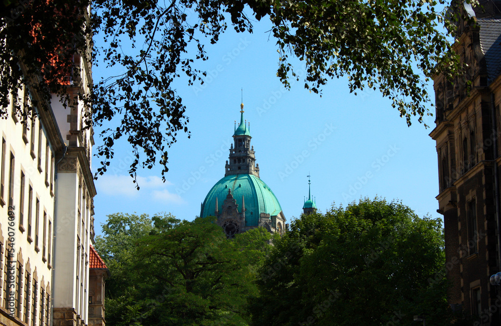 Cupola of the New Townhall of Hanover, Germany Stock Photo Adobe Stock