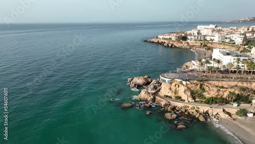 Wallpaper Mural Vista del municipio de Nerja en la zona costera del balcón de Europa, España Torontodigital.ca