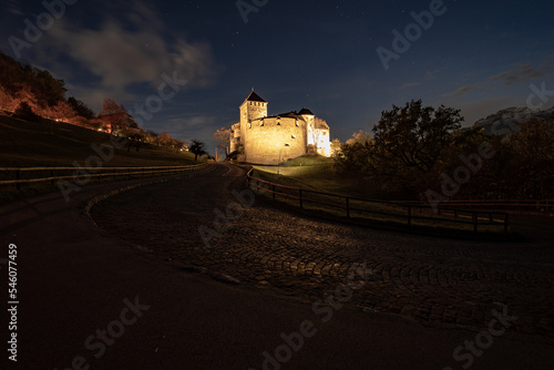 Schloss Vaduz in der Nacht