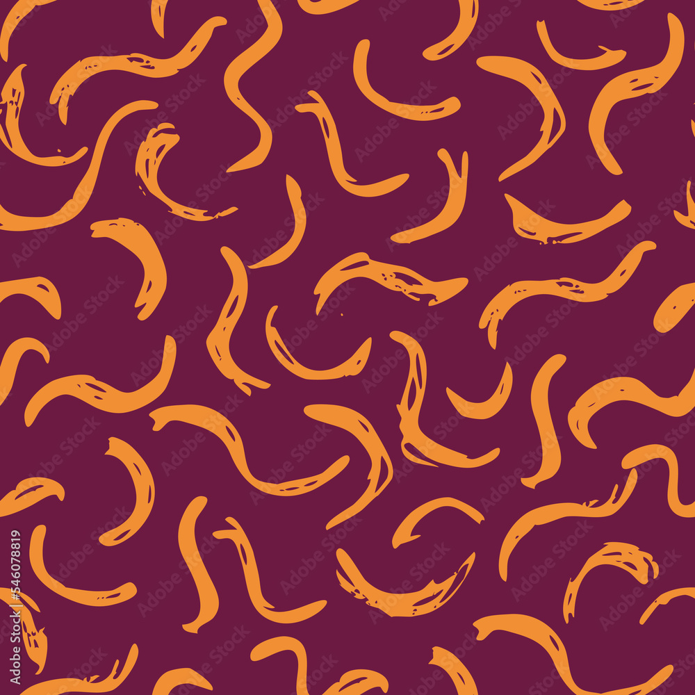 Vector Seamless Hand Drawn Scribble Pattern. Minimal Artistic Sketch Endless Print.