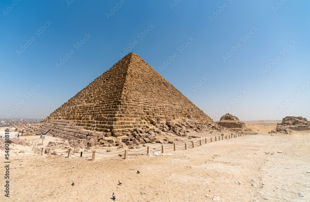 pyramid in the desert in luxor egypt