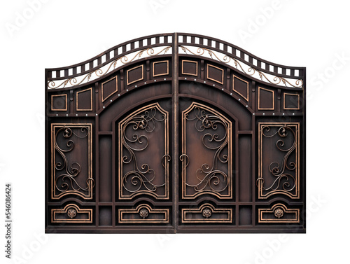 Modern forged decorative gates.