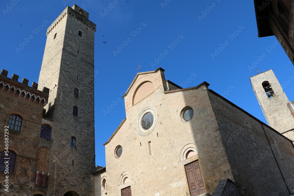 Church Collegiata Santa Maria Assunta in San Gimignano, Tuscany Italy