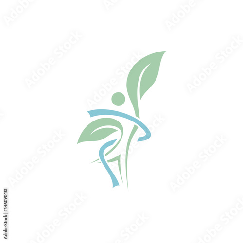 logo or icon for health, fitness, and body beauty