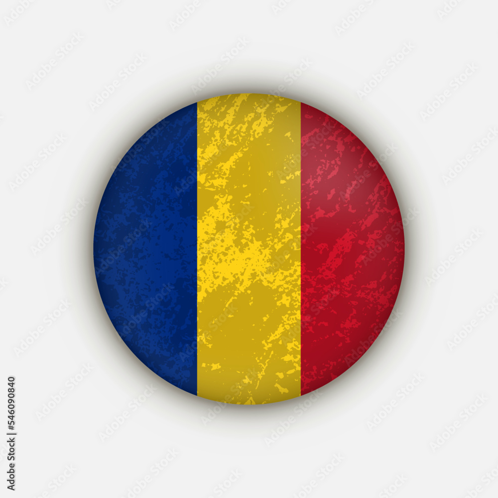 Fototapeta premium Country Romania. Romania flag. Vector illustration.