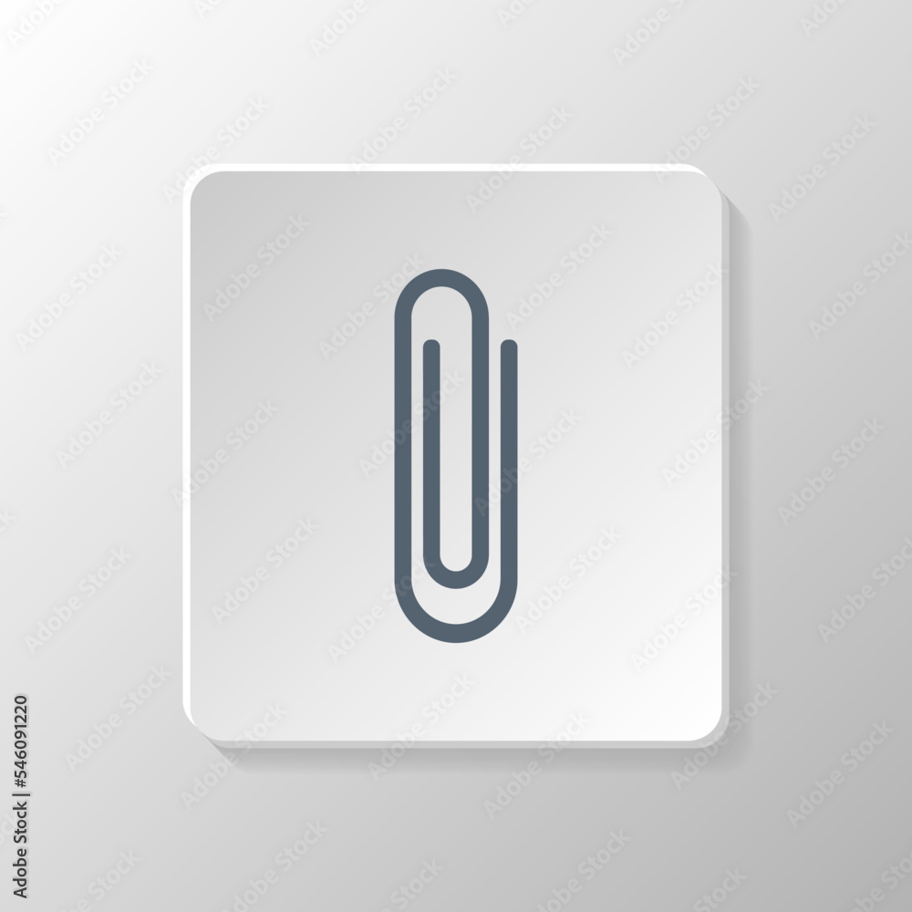 Paper clips icon. Vector illustration. Isolated icon on a gray background. Paper clips icon. Vector illustration. Isolated icon on a gray background.