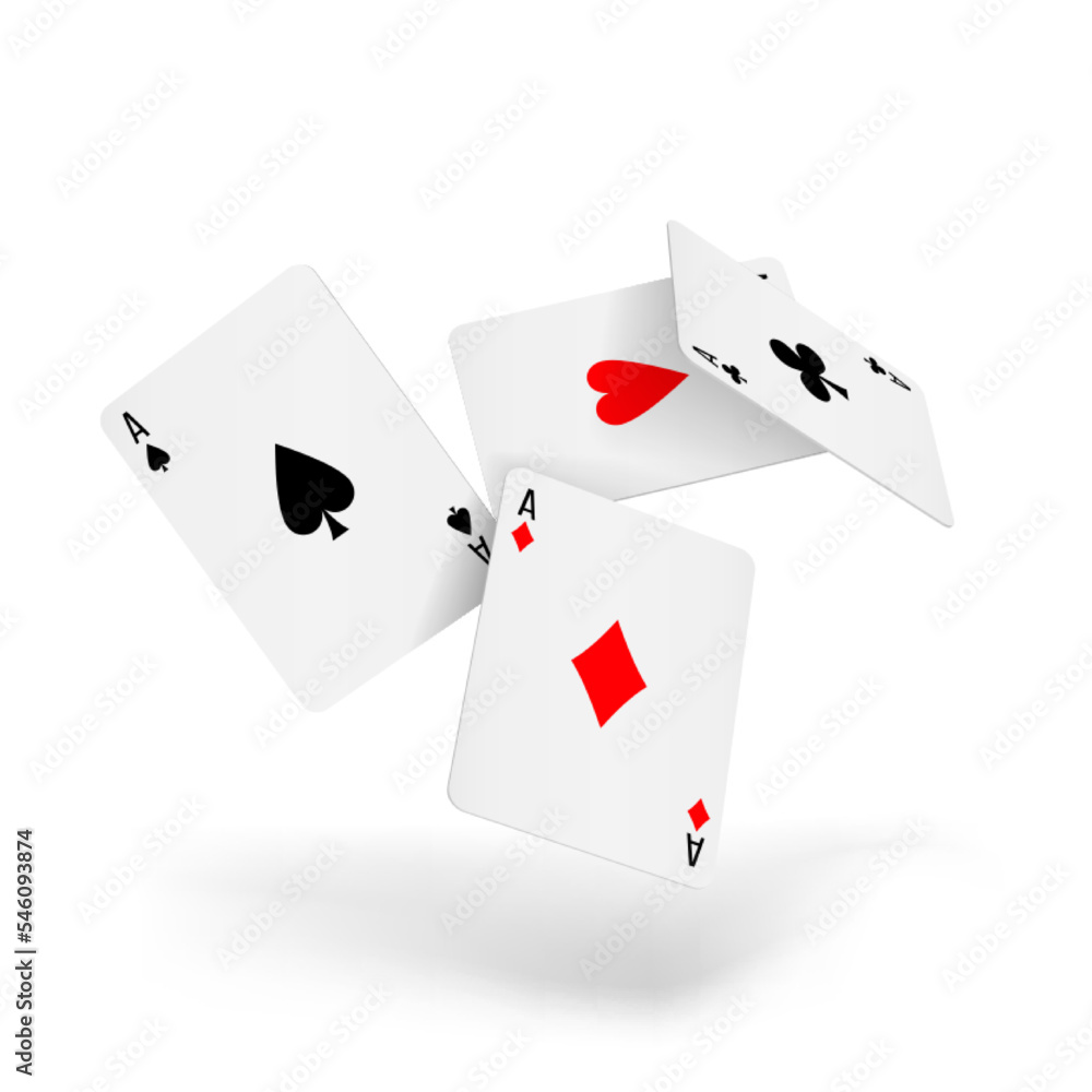 Set of four aces deck of cards Set of four aces deck of cards