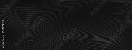 Abstract background made of wavy lines in black colors