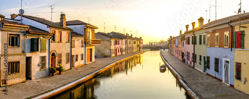 historic old town of Comacchio in italy © fottoo