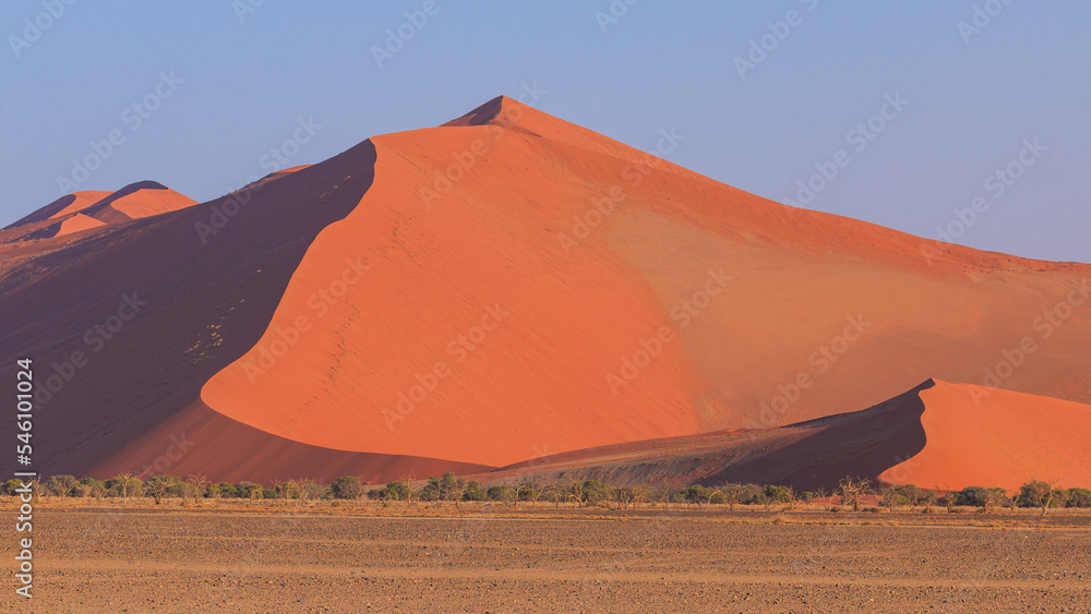 Dunes in the Namib-Naukluft National Park of Namibia.