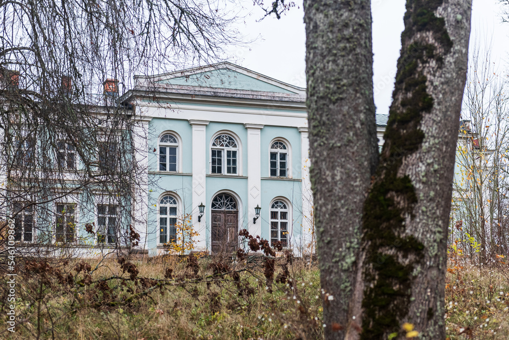 Nogale manor in autumn day, Latvia. Nogale manor in autumn day, Latvia.