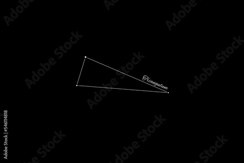 Triangulum constellation, Cluster of stars,Triangle constellation photo